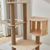 Solid wood cat climbing frame, big cat pet supplies, cat space cabin, cat bed, cat climbing frame, cat toy, cat jumping platform Application Scenario